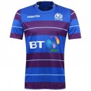  Scotland Sevens 2016/17 men’s home supporter jersey with red-yellow pinstripes and St Andrew’s Cross