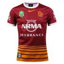 Brisbane Broncos 2016 men’s slim-fit NRL home jersey with embroidered chest crest