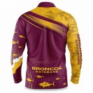Brisbane Broncos Mens Fishfinder Fishing Rugby Shirt 2022 – Stay Cool & Support Your Team