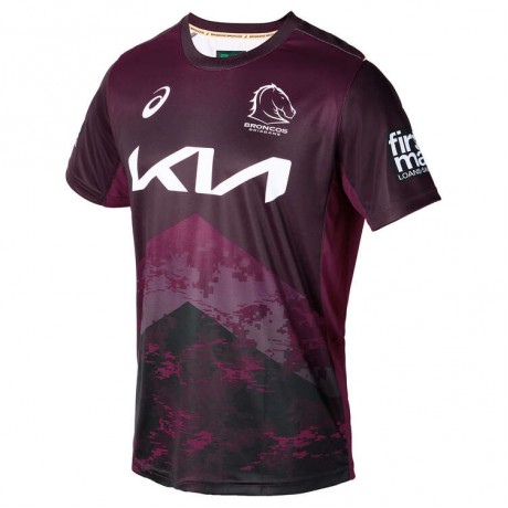 Brisbane Broncos 2024 Training Tee | Official ASICS Rugby Shirt Brisbane Broncos 2024 Training Tee | Official ASICS Rugby Shirt