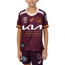 Brisbane Broncos Kids Home Rugby Jersey 2025 – NRL Youth Edition