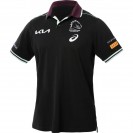 Brisbane Broncos 2025 Black Polo – Official Men’s Training Gear