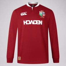 British And Irish Lions Long Sleeve Red Rugby Jersey 2025