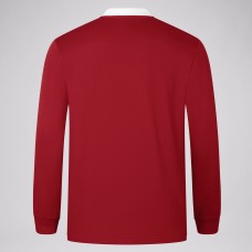 British And Irish Lions Long Sleeve Red Rugby Jersey 2025