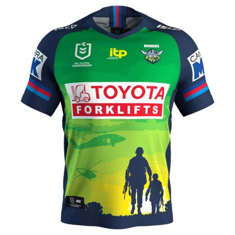 Canberra Raiders Anzac Jersey 2022 – Official Tribute Rugby Shirt Canberra Raiders Anzac Jersey 2022 – Official Tribute Rugby Shirt