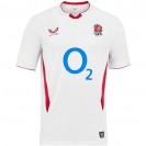 Castore England Rugby Home Shirt 2025 – Authentic O2 White Jersey for Men