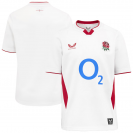 Castore England Rugby Home Shirt 2025 – Authentic O2 White Jersey for Men