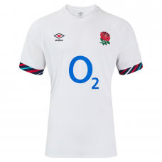 Castore England Rugby Home Shirt 2025 – Authentic O2 White Jersey for Men
