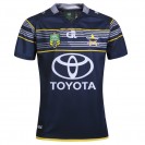  2017 North Queensland Cowboys slim-fit NRL home jersey by ISC with embroidered logo