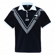 New Zealand Kiwis Mens Throwback Black Rugby Jersey 2024