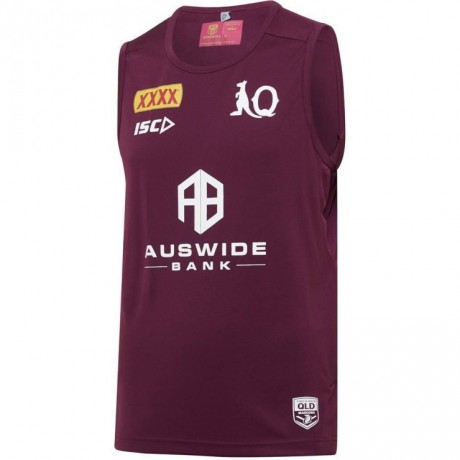 QLD Maroons 2020 Men's Training Singlet QLD Maroons 2020 Men's Training Singlet