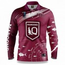 QLD Maroons Mens Fishfinder Fishing Shirt 2022 – Lightweight & Breathable