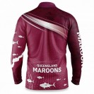 QLD Maroons Mens Fishfinder Fishing Shirt 2022 – Lightweight & Breathable