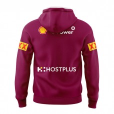 QLD Maroons Mens Team Rugby Hoodie 2024 Red