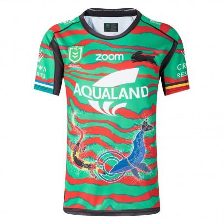 South Sydney Rabbitohs Indigenous Rugby Jersey 2021 | Official NRL South Sydney Rabbitohs Indigenous Rugby Jersey 2021 | Official NRL
