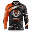 Wests Tigers Fishing Shirt 2022 | NRL Fan Outdoor Gear