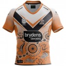 Wests Tigers Mens Indigenous Rugby Jersey 2024 | Official NRL Eco Jersey